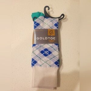 Vintage Gold Toe Premier Argyle Men's Dress Socks, 1 pair